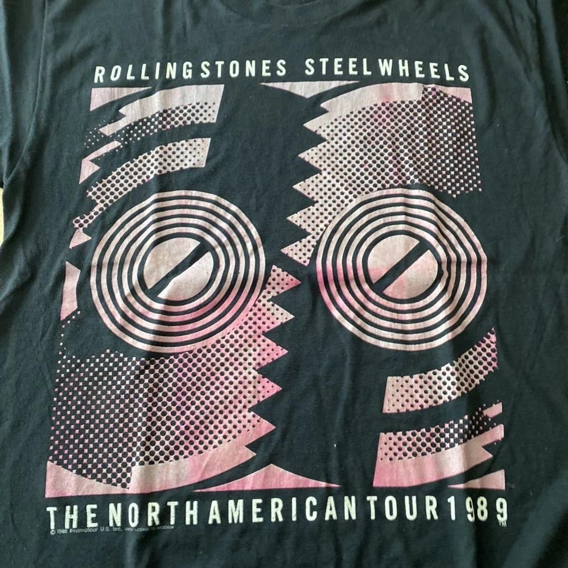 롤링스톤즈 rolling stones steel wheels 티셔츠 상품이미지2