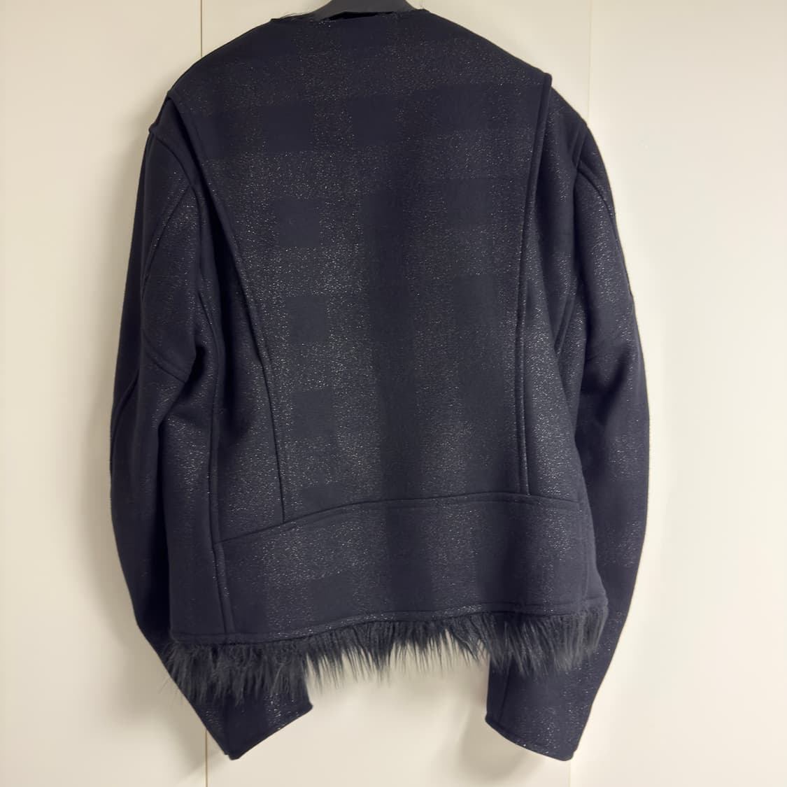 꼼데가르송 옴므 플러스 (최상위 라인) 체크 메탈릭 이펙트 자켓 상품이미지4