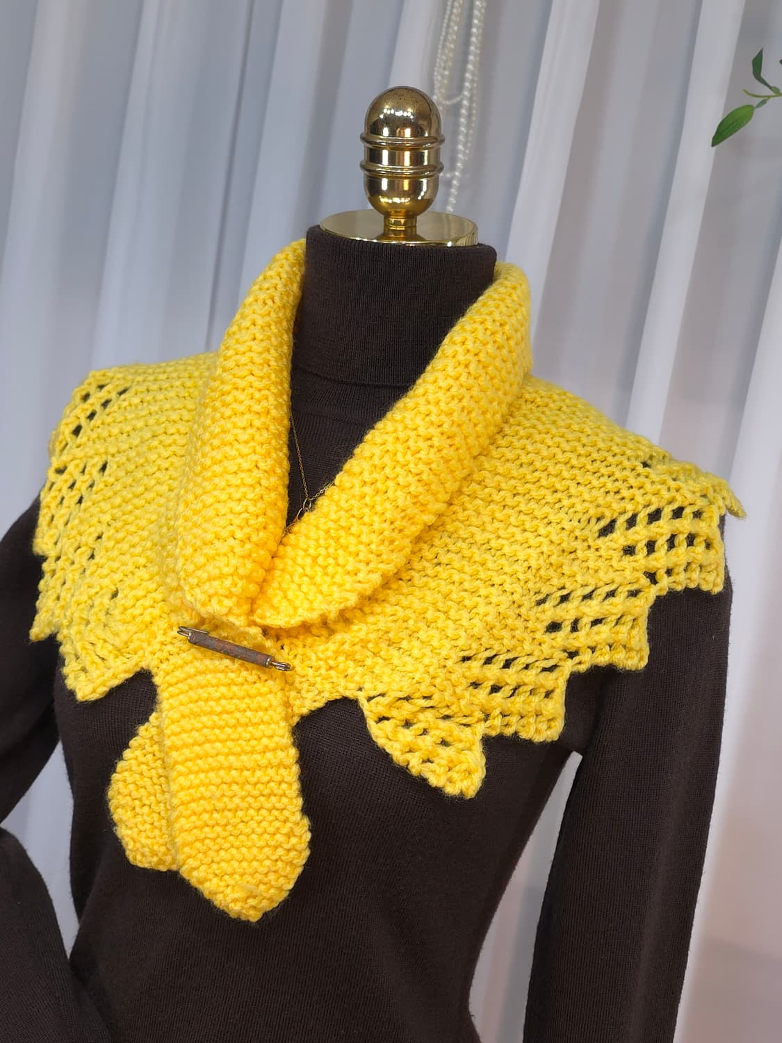 손뜨개 케이프+풋워머 상품이미지2