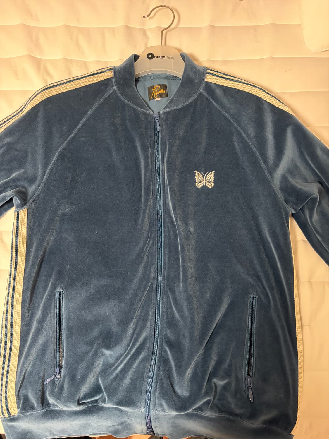 니들스 트랙자켓 벨루어 마린블루 L 상품이미지1