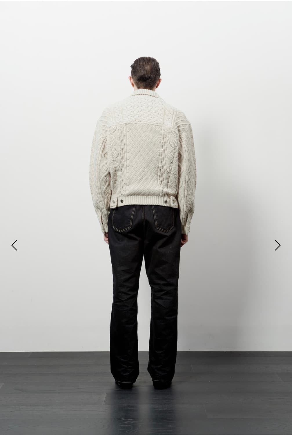 (새상품) STU 니트 트러커 자켓 아이보리L 팝니다 상품이미지2