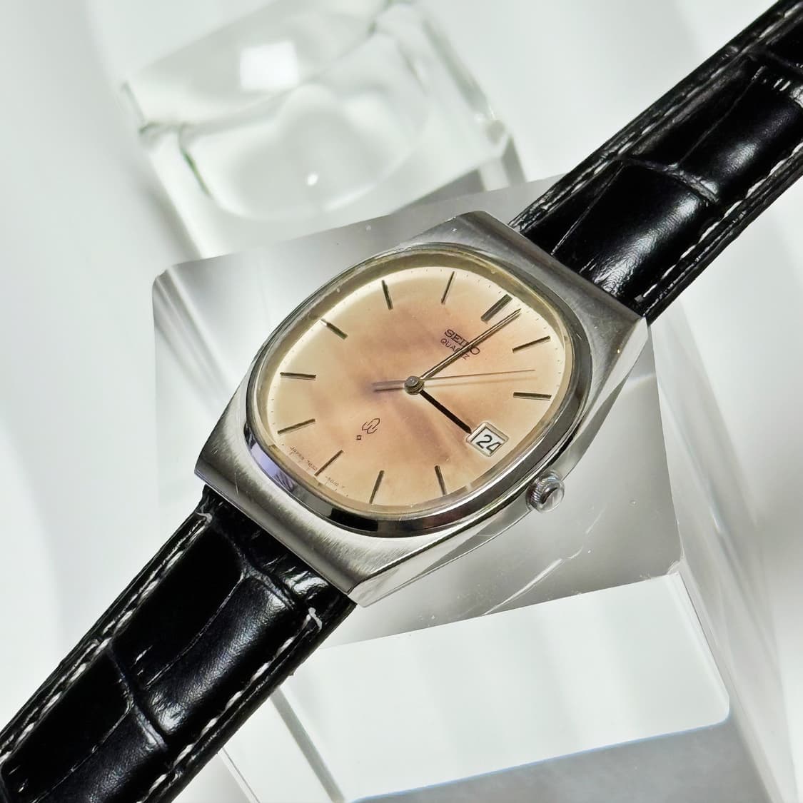80's90's 세이코 빈티지 쿼츠 드레스 데이트 시계 상품이미지4