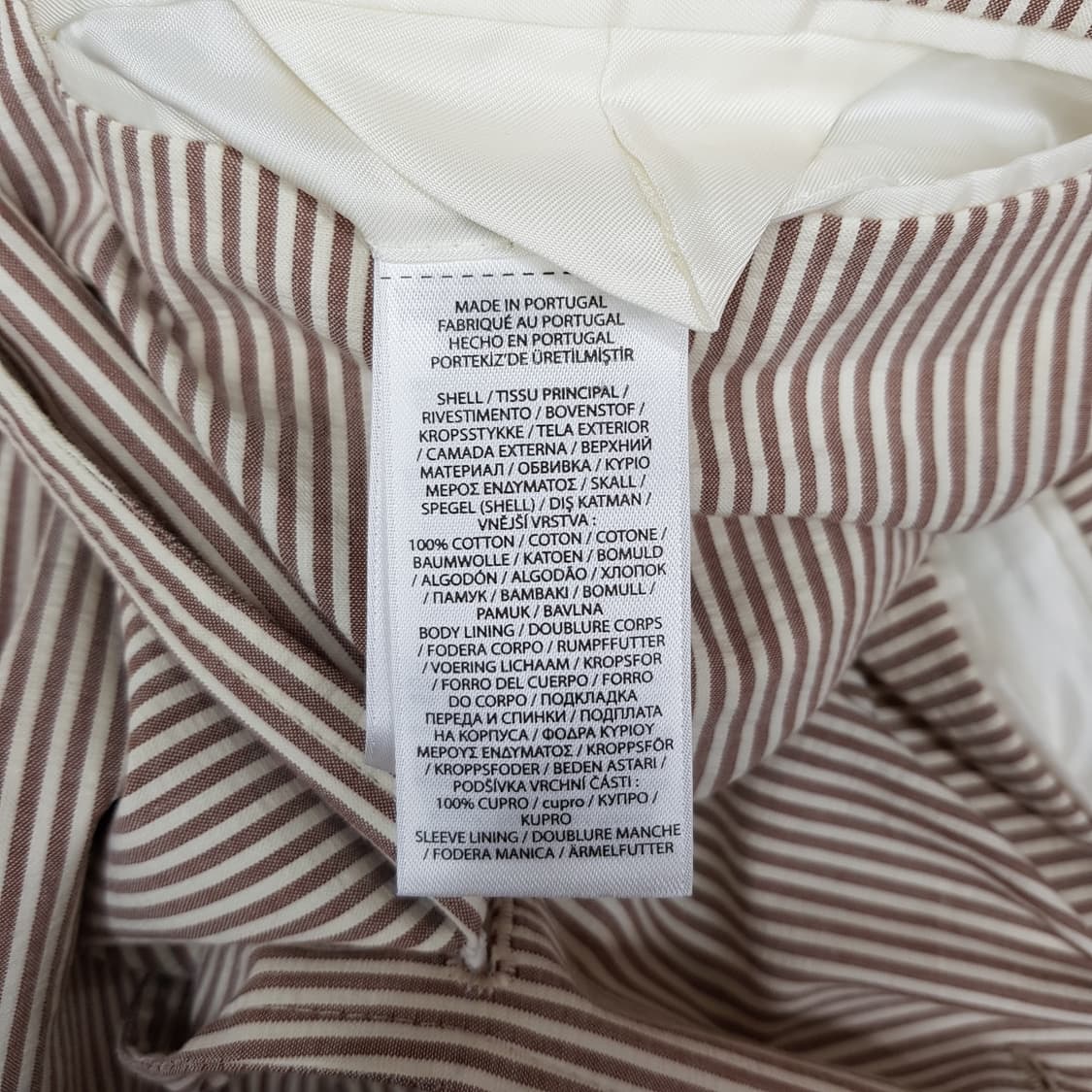 폴로 랄프로렌  스트라이프 코튼 블레이저 44R사이즈 상품이미지4