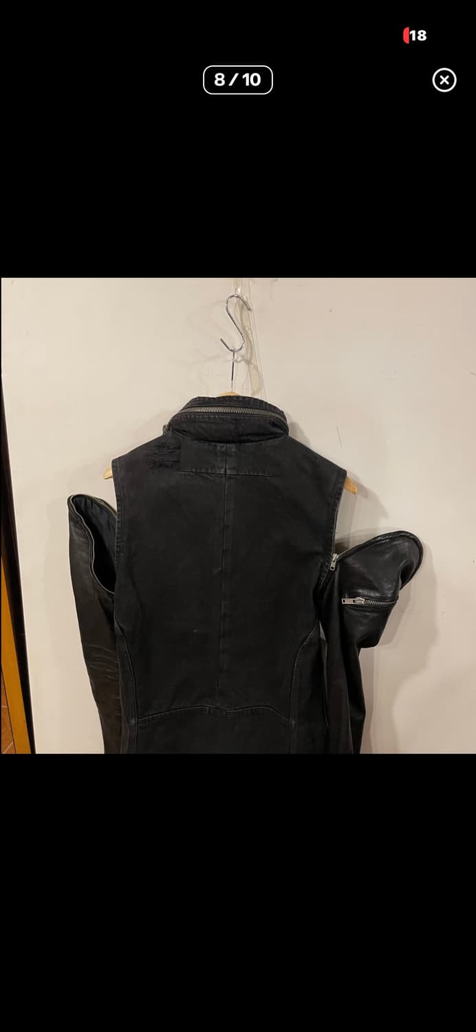 다이어트부처슬림스킨 레더 하이넥 자켓 상품이미지8