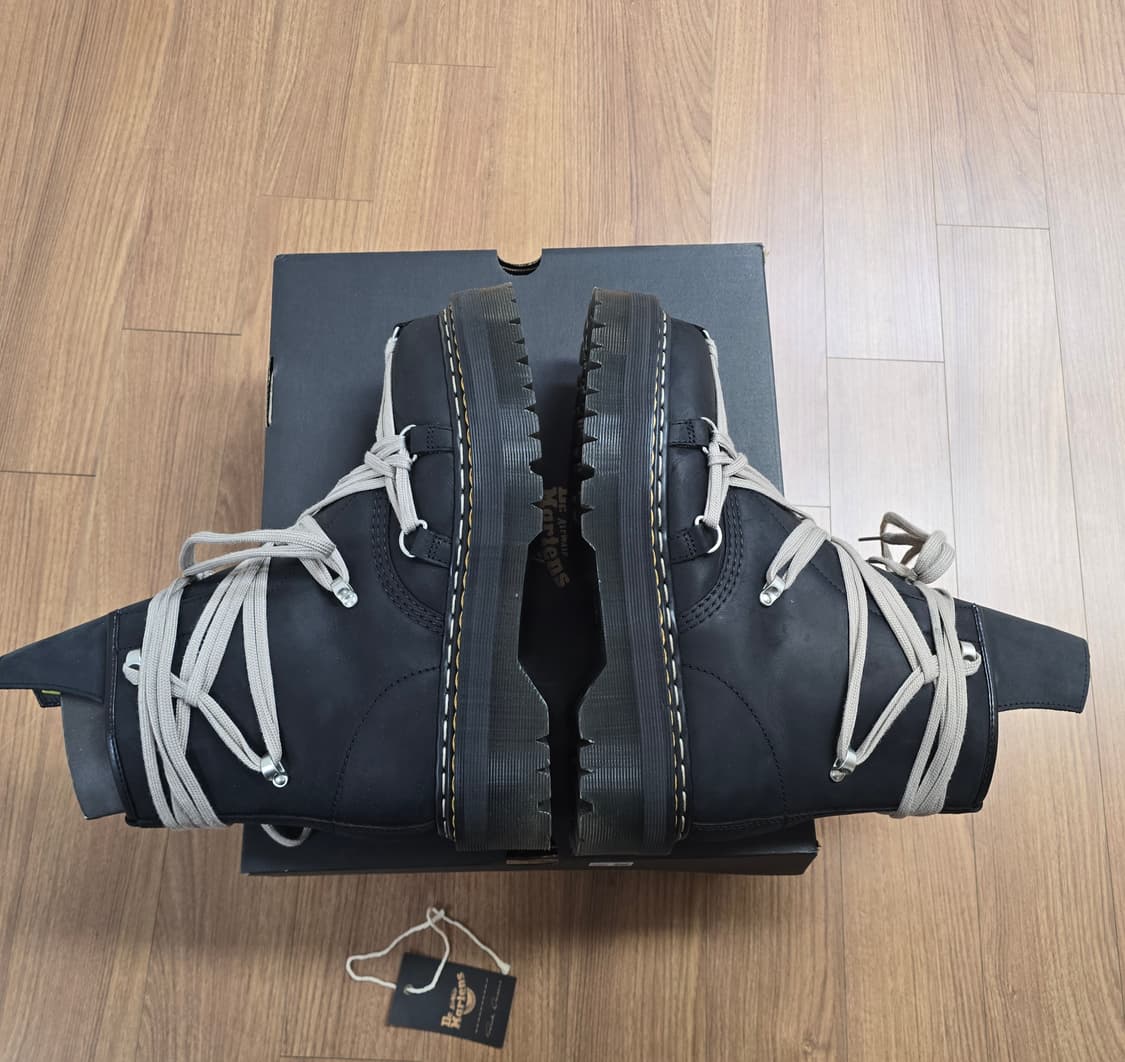 (uk9.5) 닥터마틴 릭오웬스 1460 쿼드 솔 메가레이스 부츠 상품이미지3