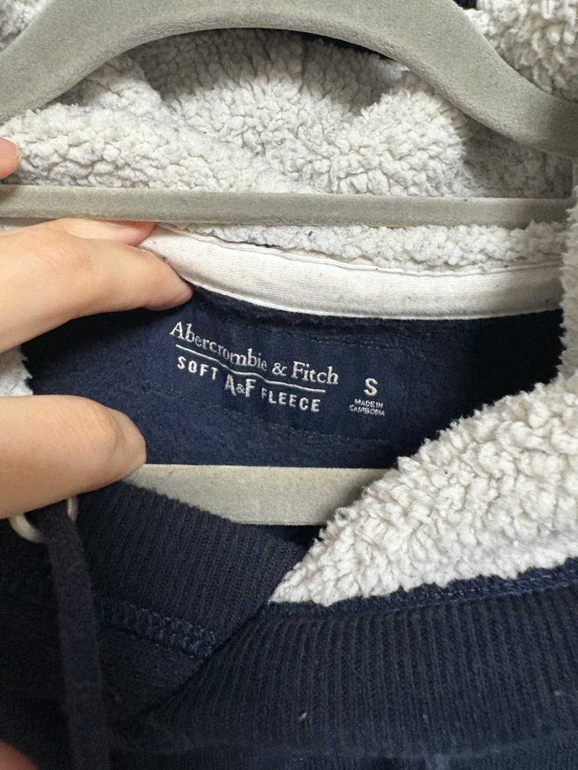 아베크롬비 순록 양털 후드티 상품이미지4