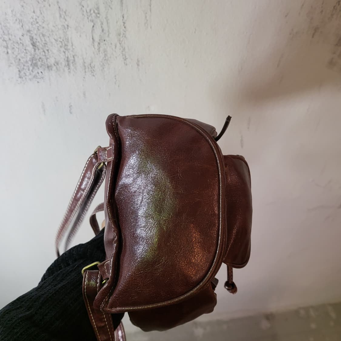 레더 미니 백팩 상품이미지6
