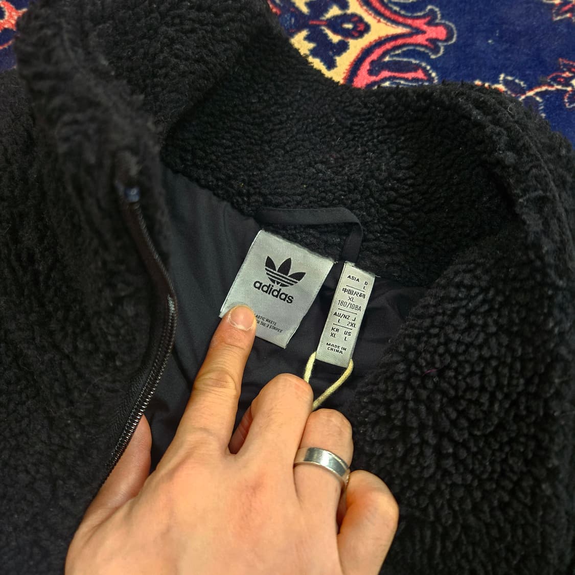 아디다스(Adidas) 아디 쉐르파 플리스 자켓 XL size 상품이미지7