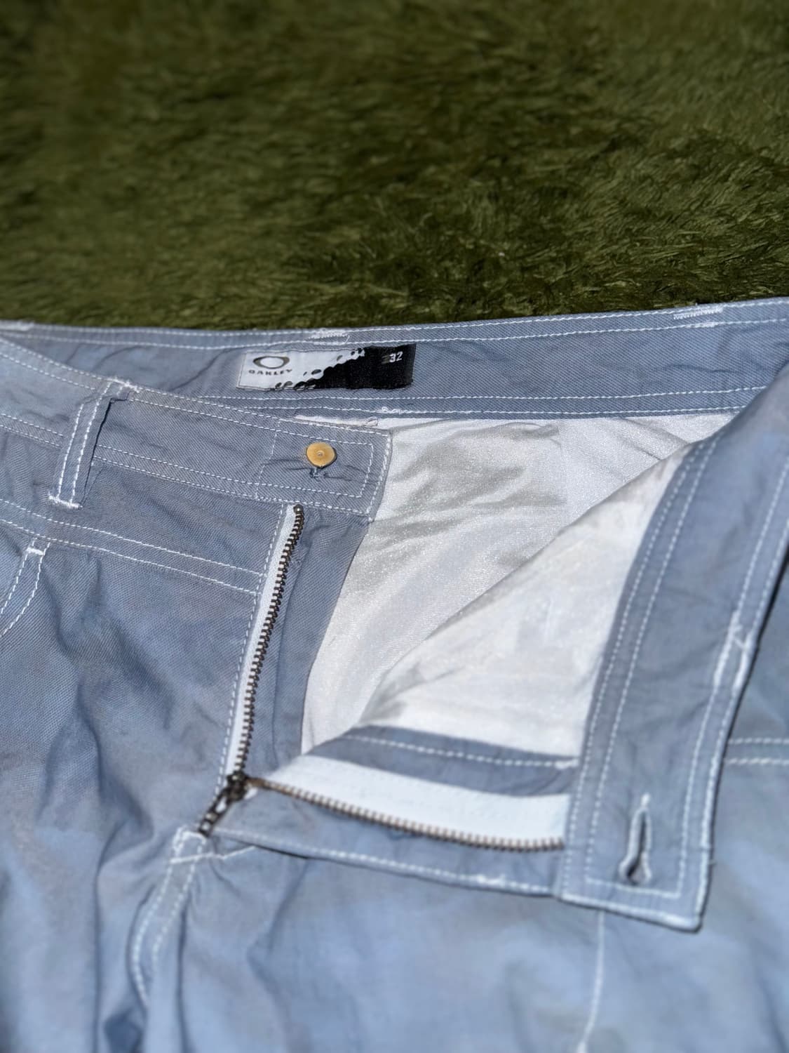 [32] 오클리 재팬 스컬 핸드 다잉 크롭 테크니컬 팬츠 인디고 상품이미지3