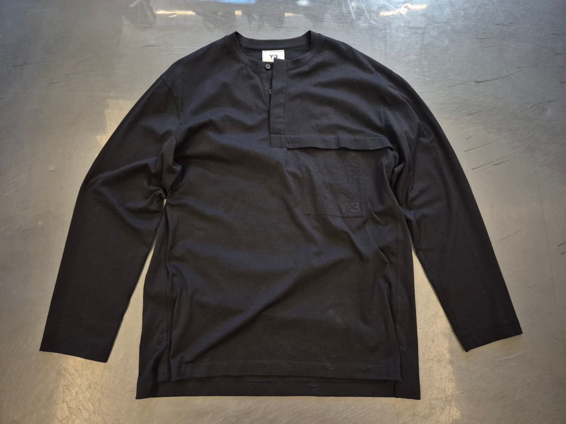 Y-3 요지야마모토 클래식 헨리넥 롱 슬리브 상품이미지1