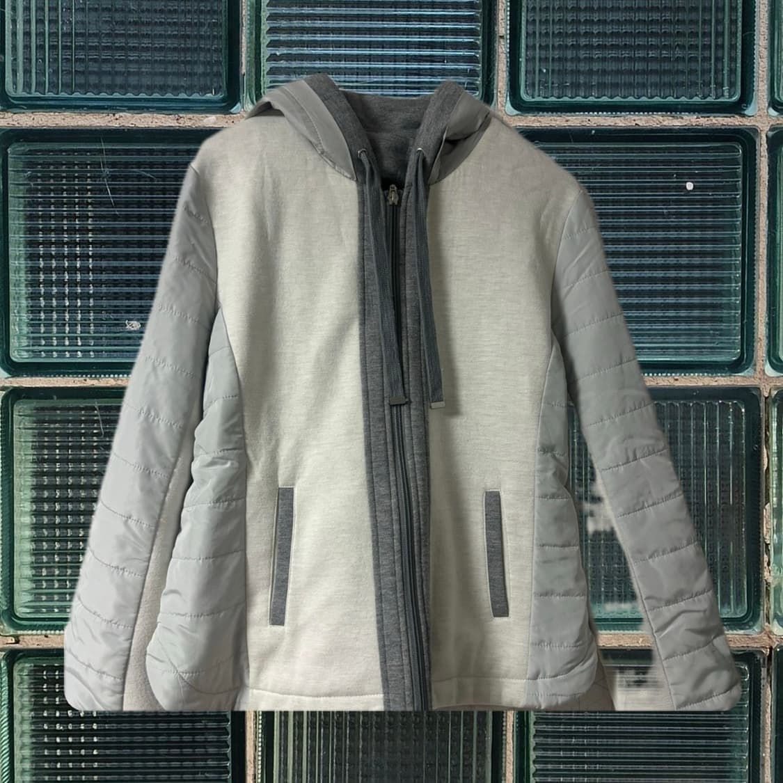 japan 빈티지 퀼팅 후드집업 상품이미지2
