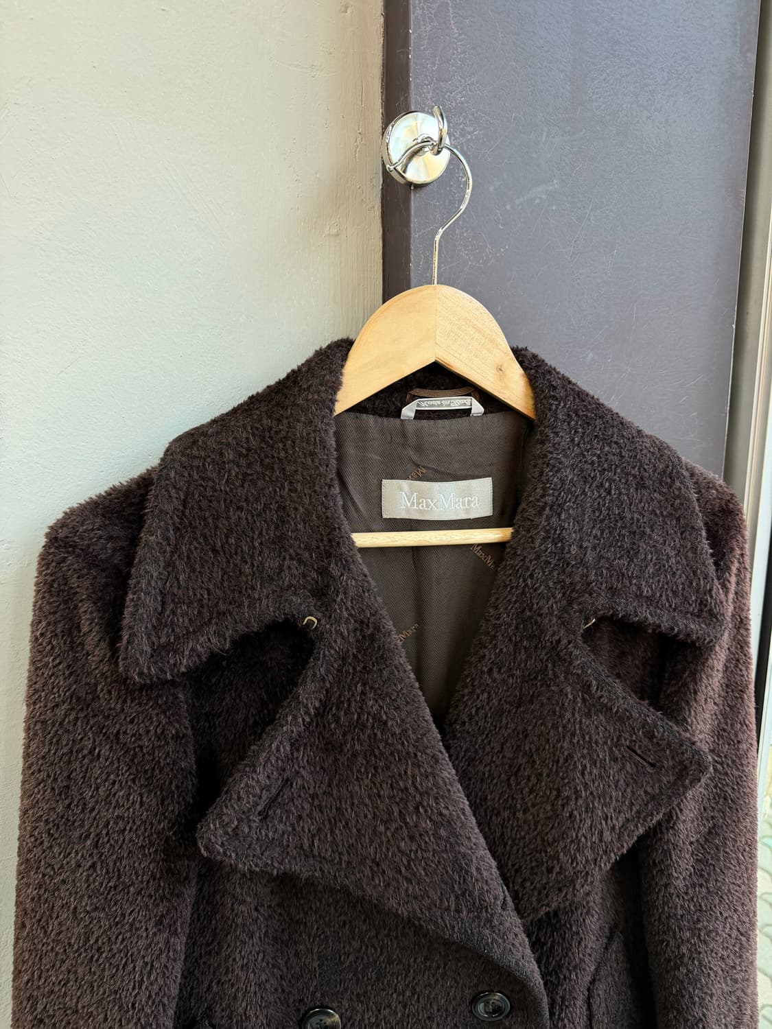 IT44/ 막스마라 알파카 블렌딩 더블 코트 상품이미지3