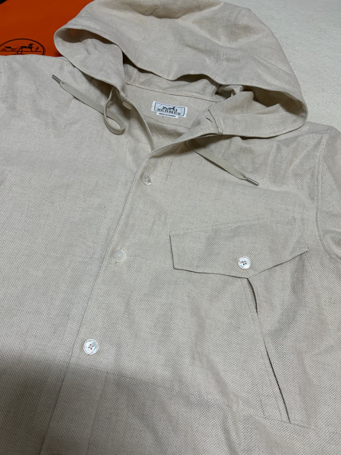 (매장판) 에르메스 후드 자켓 40 에르메스 린넨 코튼 후드 자켓 105 상품이미지4