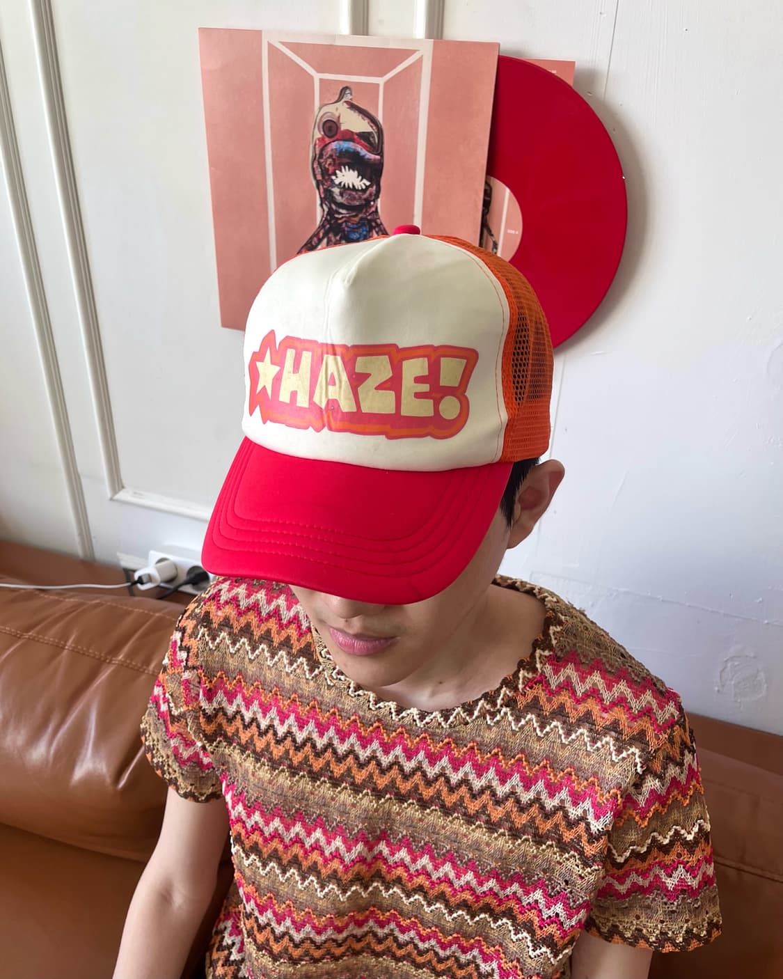 Jpn Vintage Lettering Printed Mesh Cap 상품이미지2