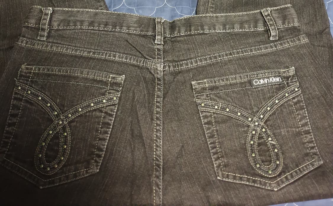 (빈티지) 캘빈클라인 진 해외판 스트레치 데님팬츠 흑청 (32) 상품이미지3