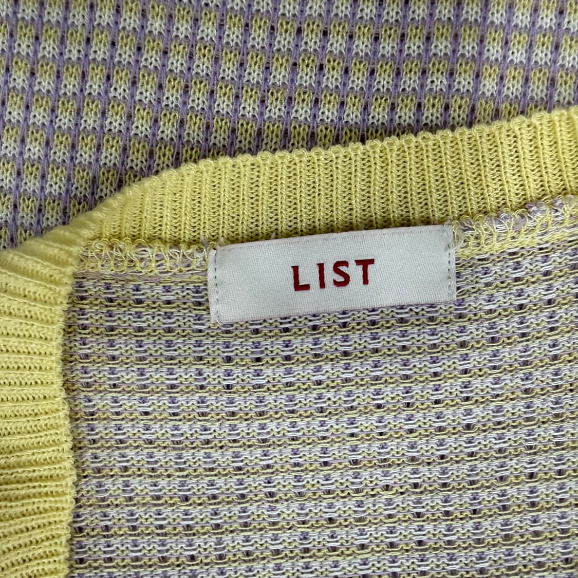 F 리스트 여성 트위드 단추 반팔 니트 0130T1 상품이미지3