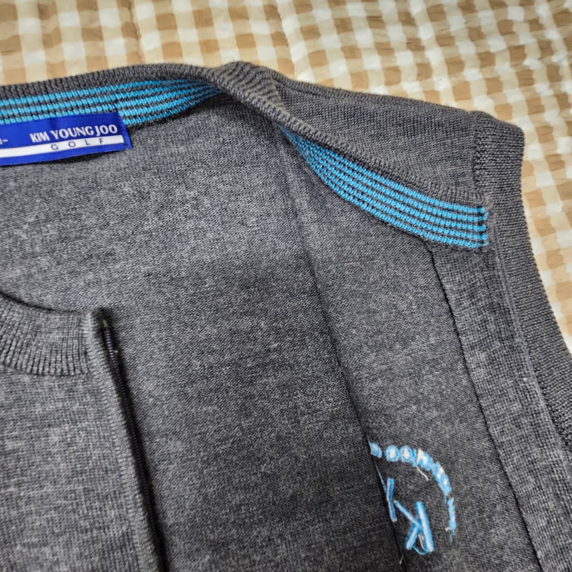 김영주 골프 집업 조끼 남자100 상품이미지6