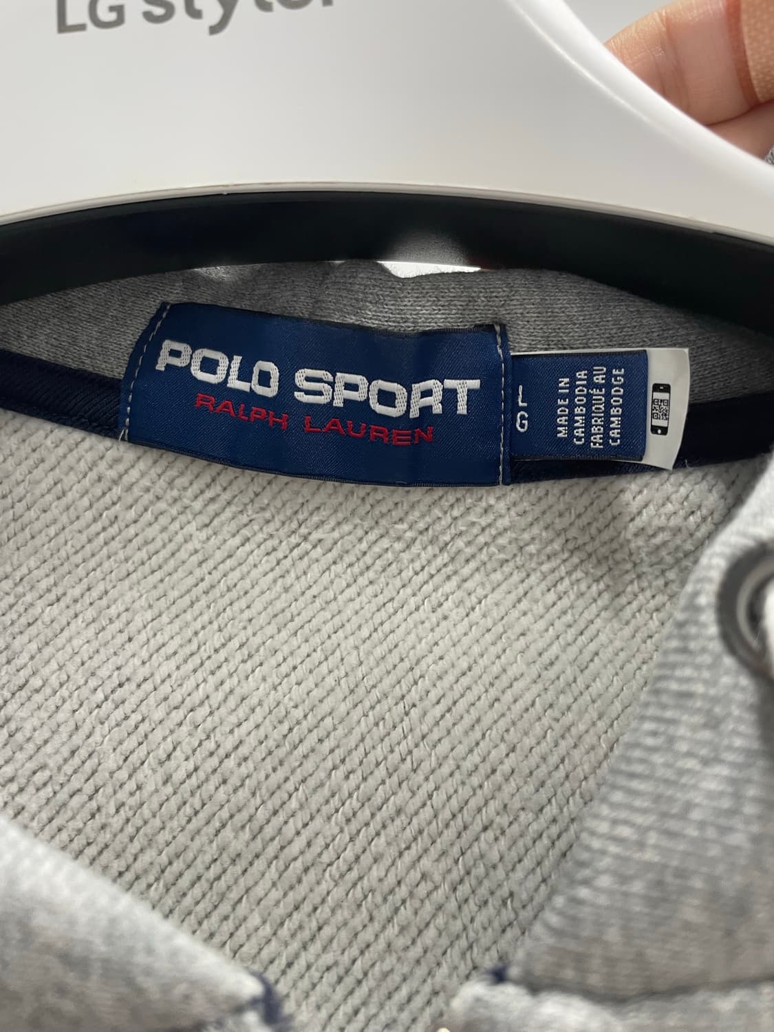 폴로 스포츠 그레이 후드집업L (QR정품) 상품이미지5