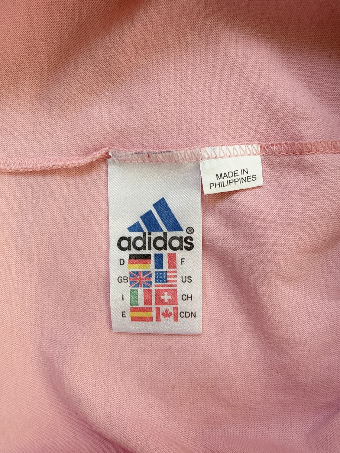 아디다스 핑크 브이넥 반팔티 상품이미지3