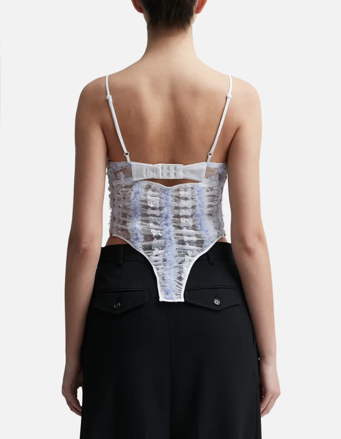 푸시버튼 pushbutton 레이스 코르셋 탑 상품이미지2