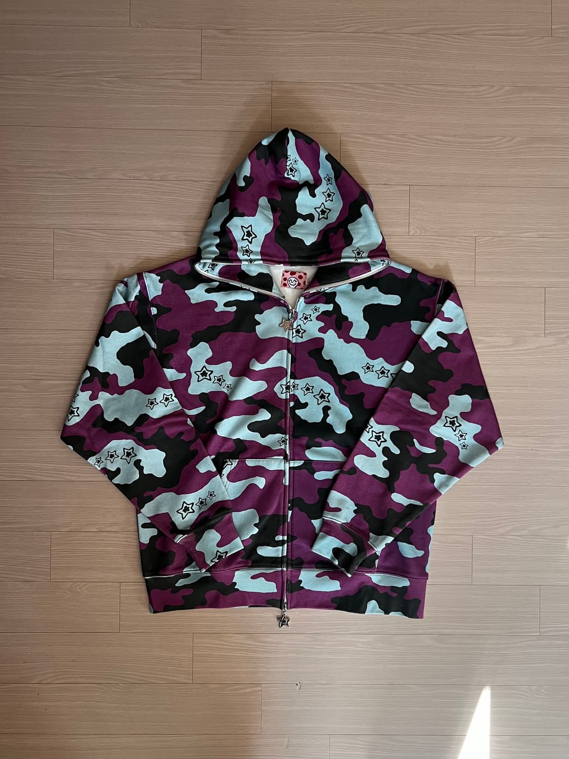 Star Team 퍼플 카모 풀 집 후디 상품이미지1