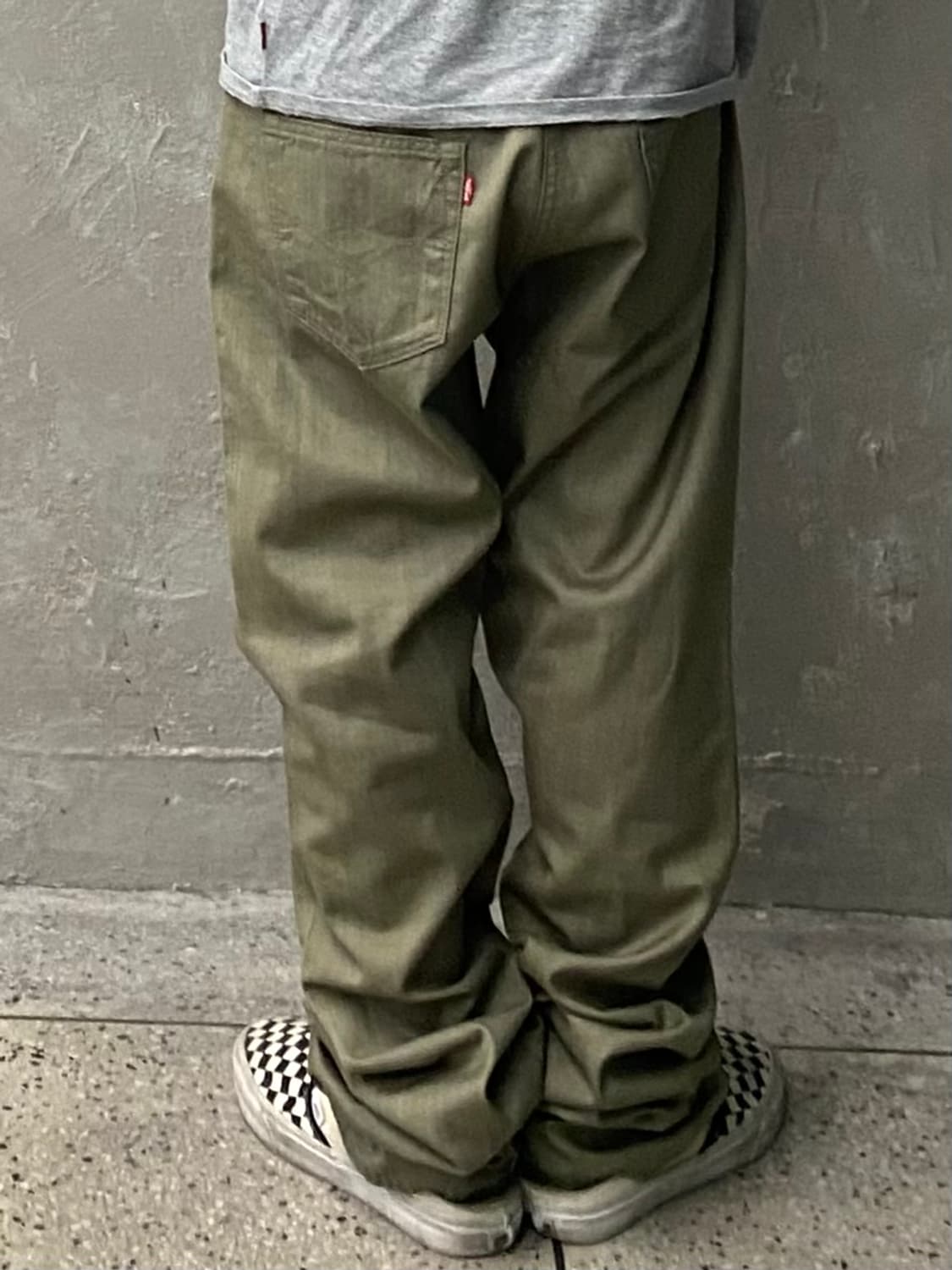 [34] Levi's 501 리바이스 올리브 그린 레귤러 핏 팬츠 상품이미지7