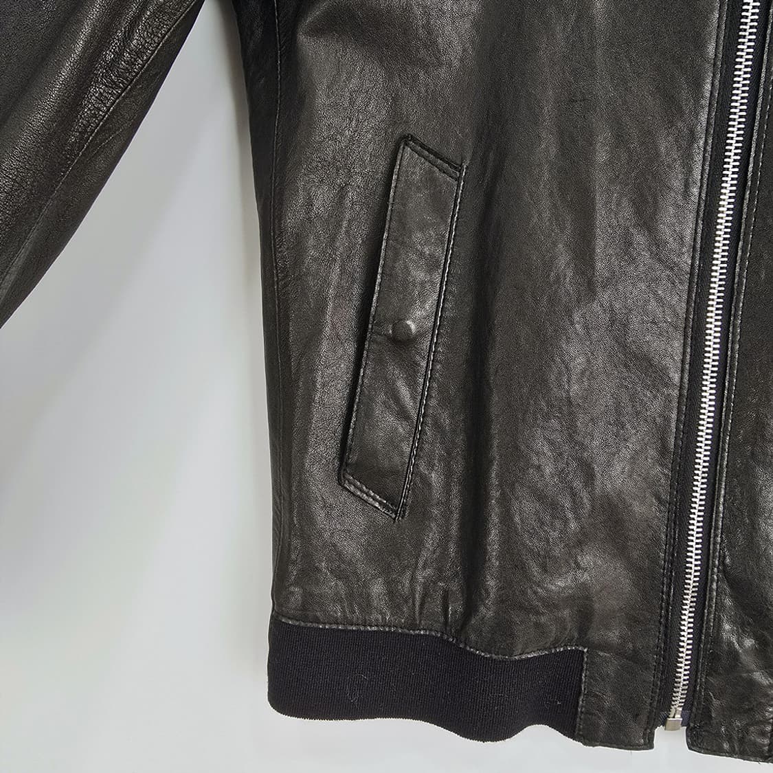 티아이포맨 T.I FOR MEN 양가죽 레더 자켓 블랙 95 상품이미지3