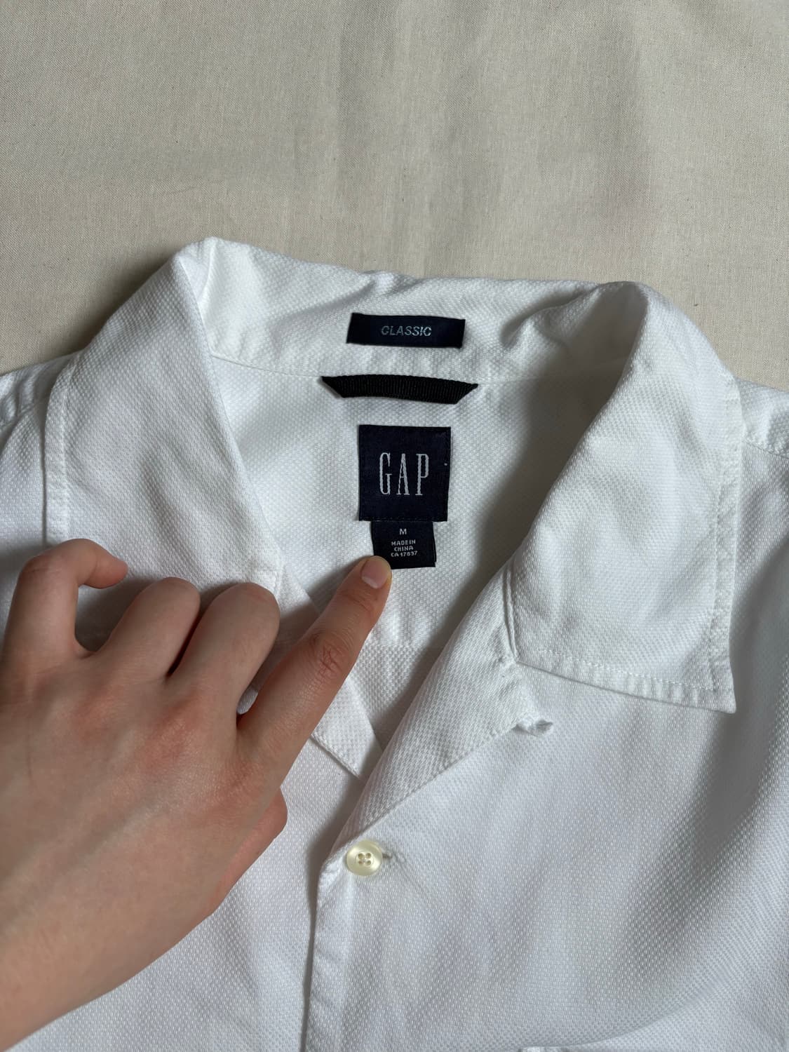 GAP white short sleeved shirt 상품이미지5