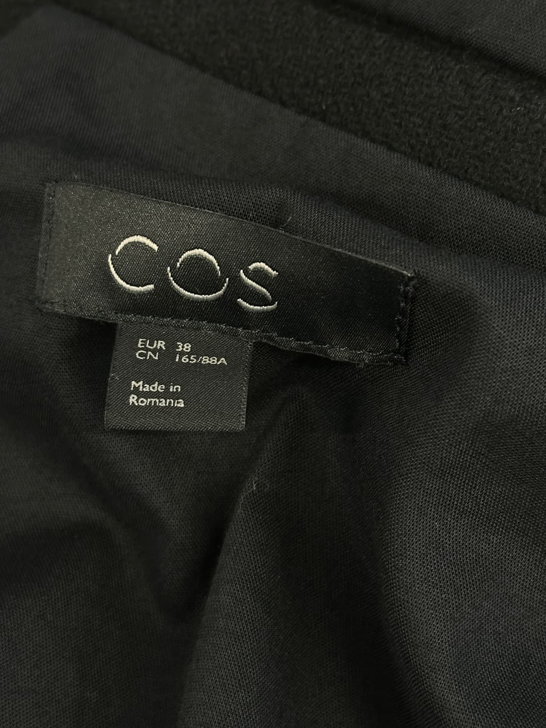 cos 코스 스플릿 울 카코트 블랙 38 상품이미지7