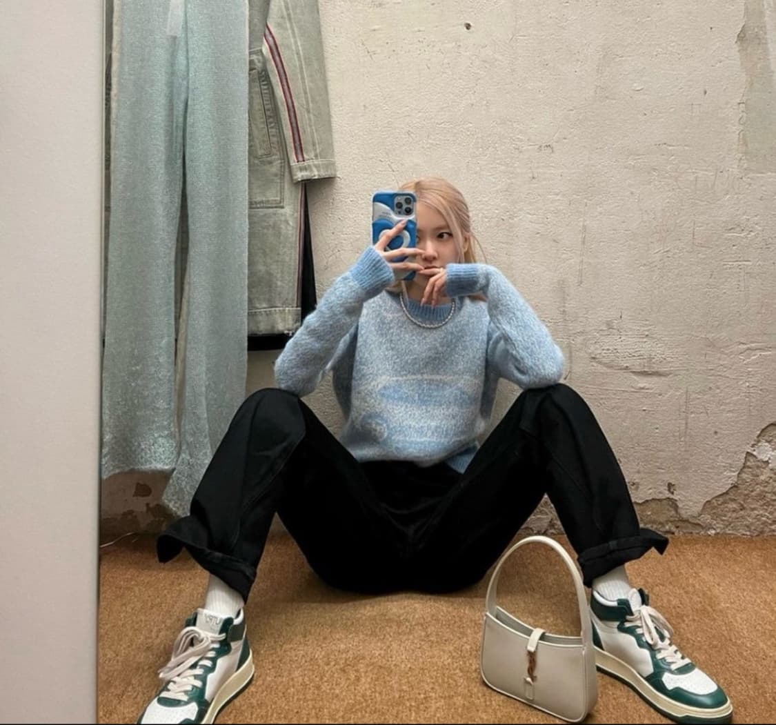 팔로마울 로제 자동차 COTXE sky blue 니트 상품이미지1