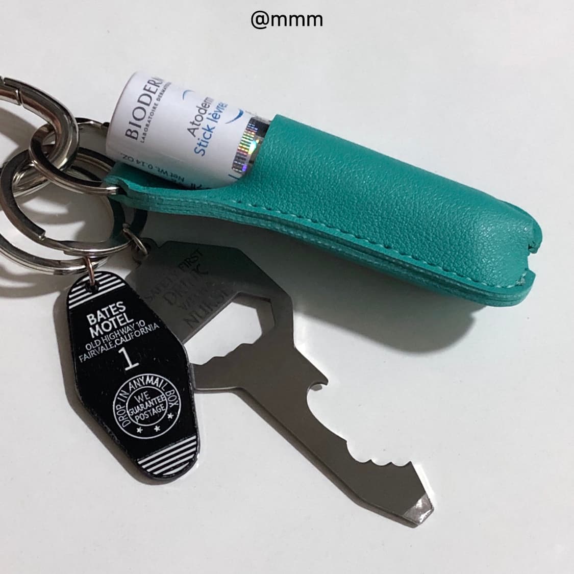 [Unisex💚] 립밤 가죽 케이스 키링 열쇠고리 상품이미지4