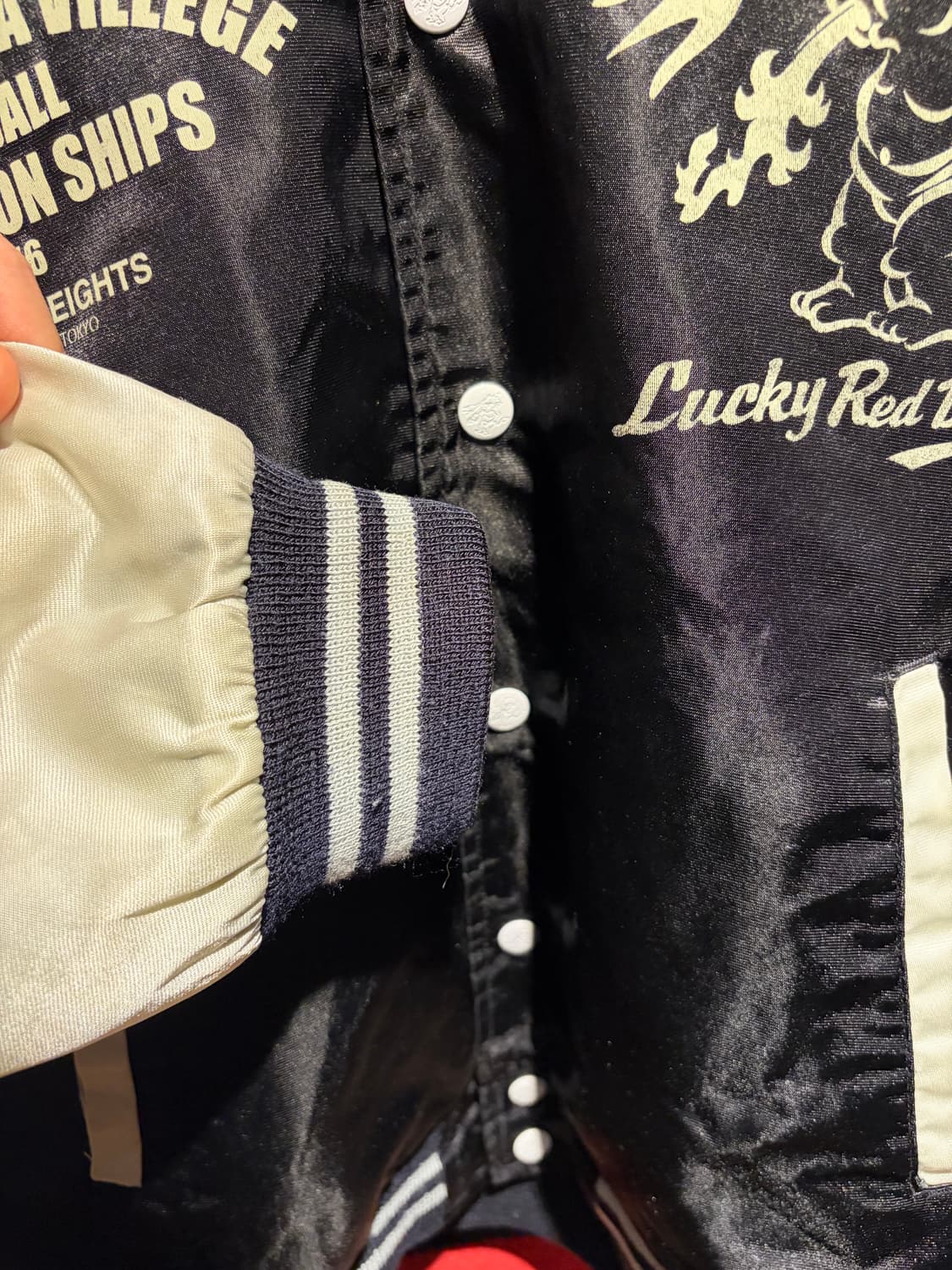 Ted company baseball jacket / 테드맨 사틴 자켓 상품이미지5