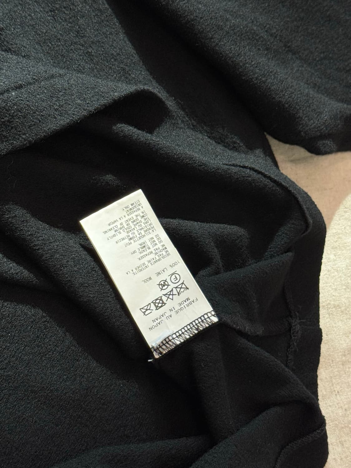 요지야마모토 뿌르옴므 오버사이즈 수퍼120 울 롱슬리브 상품이미지6