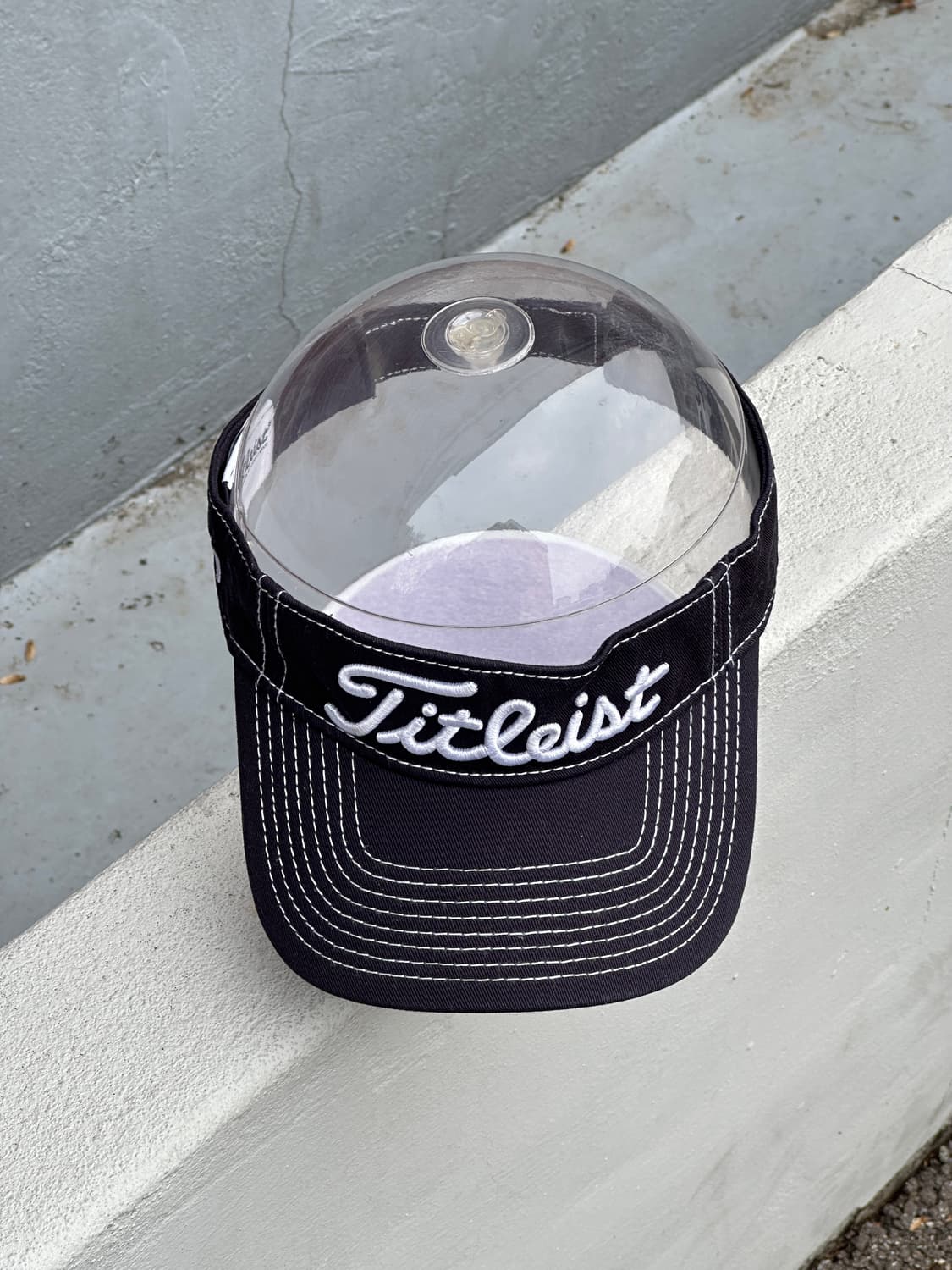 [F] 타이틀리스트 로고 네이비 썬캡 썬바이저 모자 상품이미지1