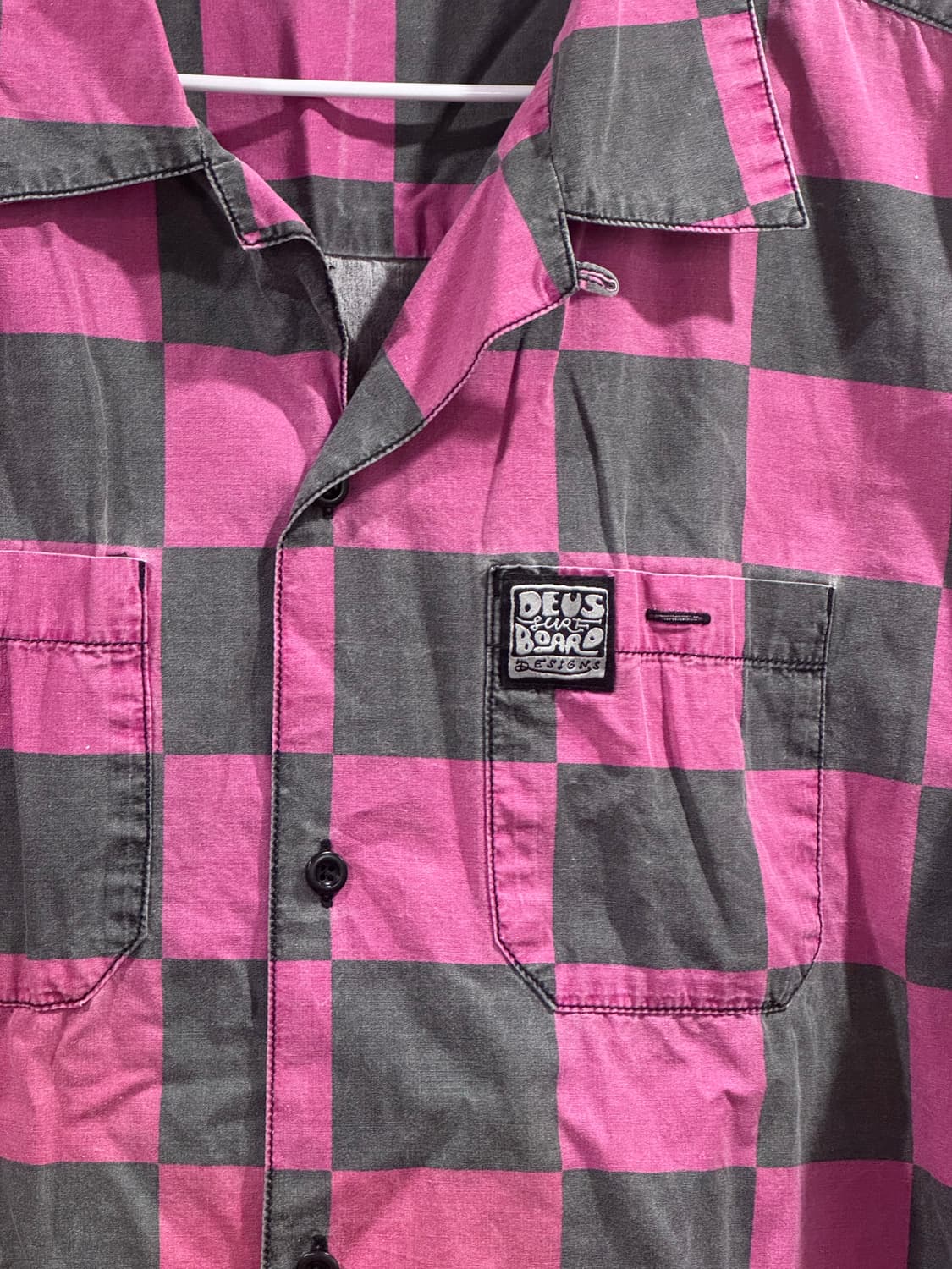 데우스엑스마키나 체커보드 반팔 셔츠 상품이미지2