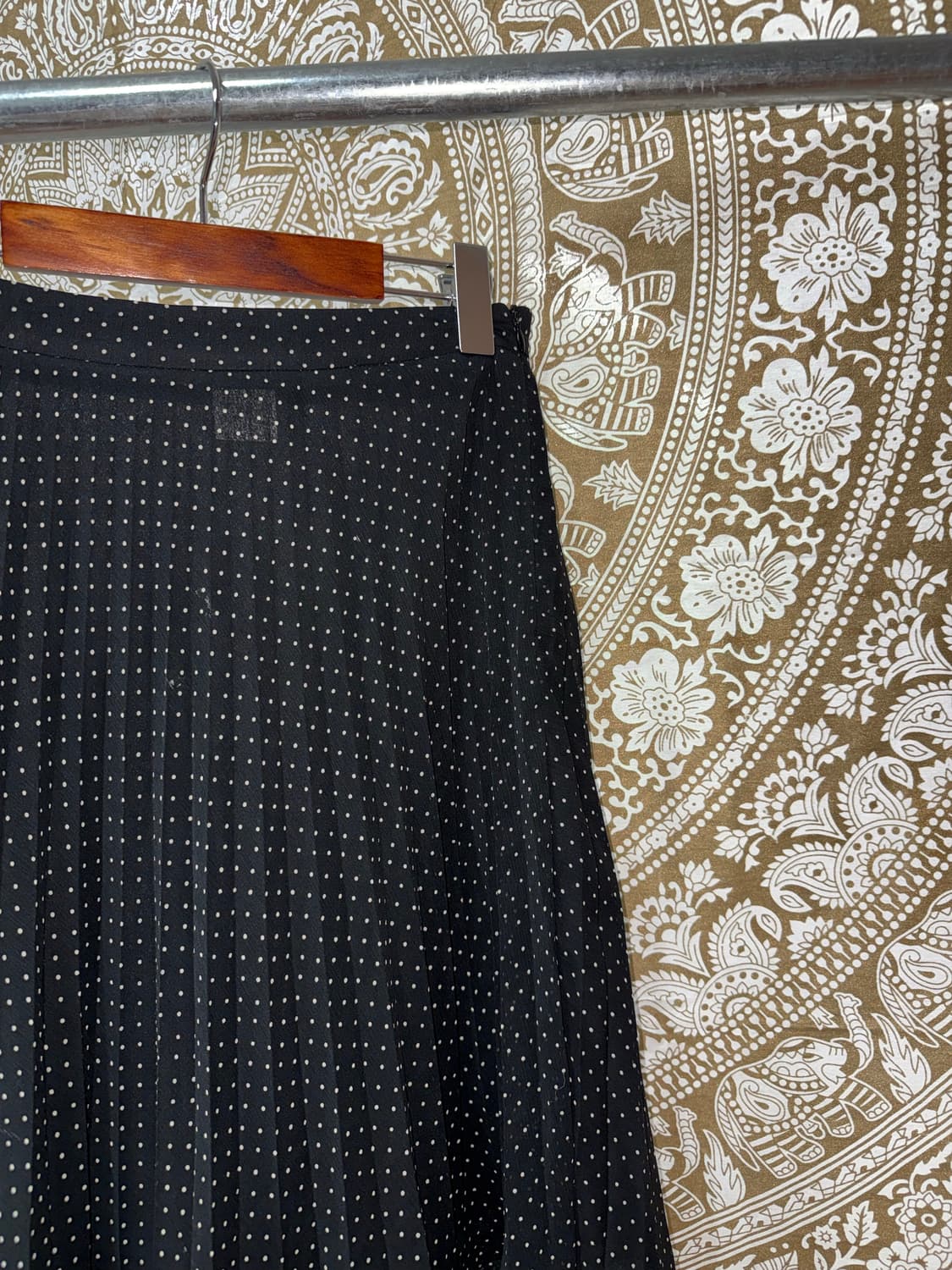 ADONISER 여성 도트 미디스커트  상품이미지4