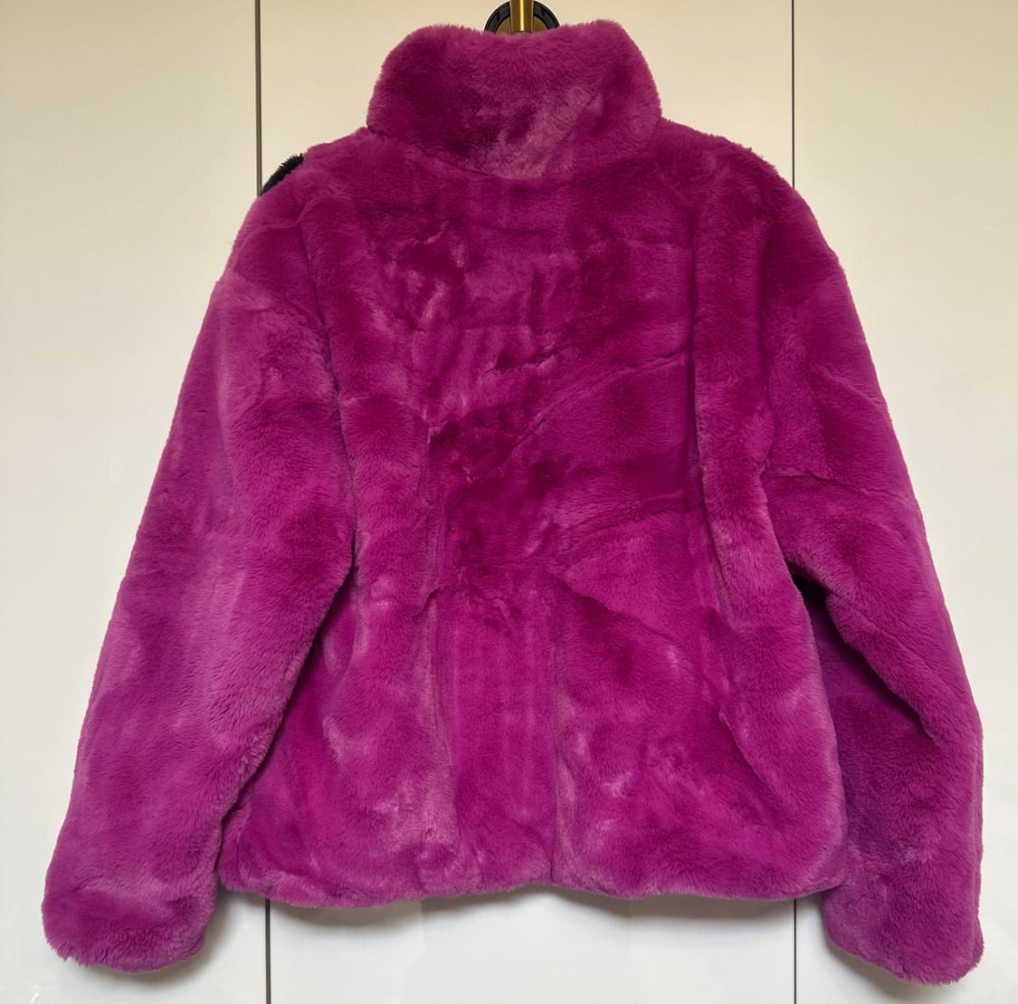 나이키 퍼 자켓 핑크 블랙 스우시 상품이미지5