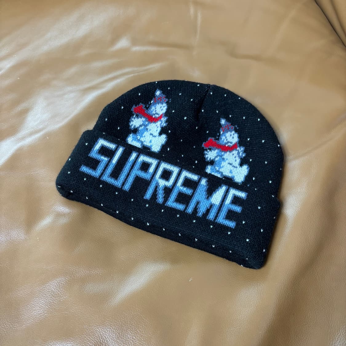 슈프림 비니 모자 21fw 스노우맨 블랙 상품이미지3