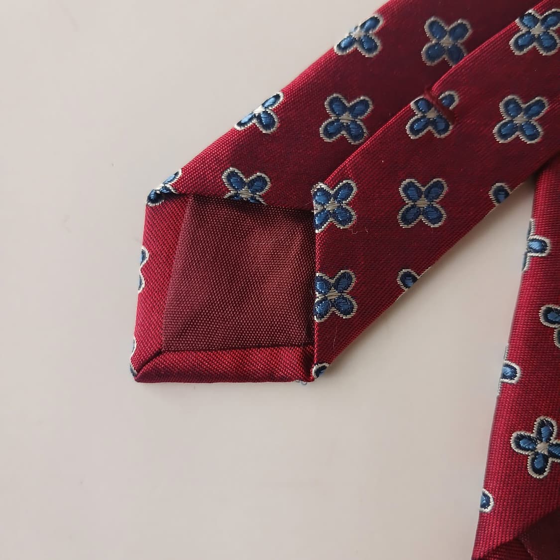 크라바타 자그레브 실크 레드 플라워 넥타이 7.6cm A등급 A19101 상품이미지9