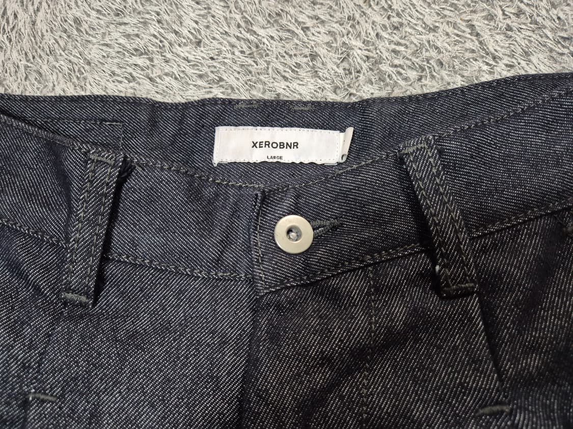 제로 XEROBNR 남성 원턱 와이드핏 데님 팬츠 L 상품이미지3