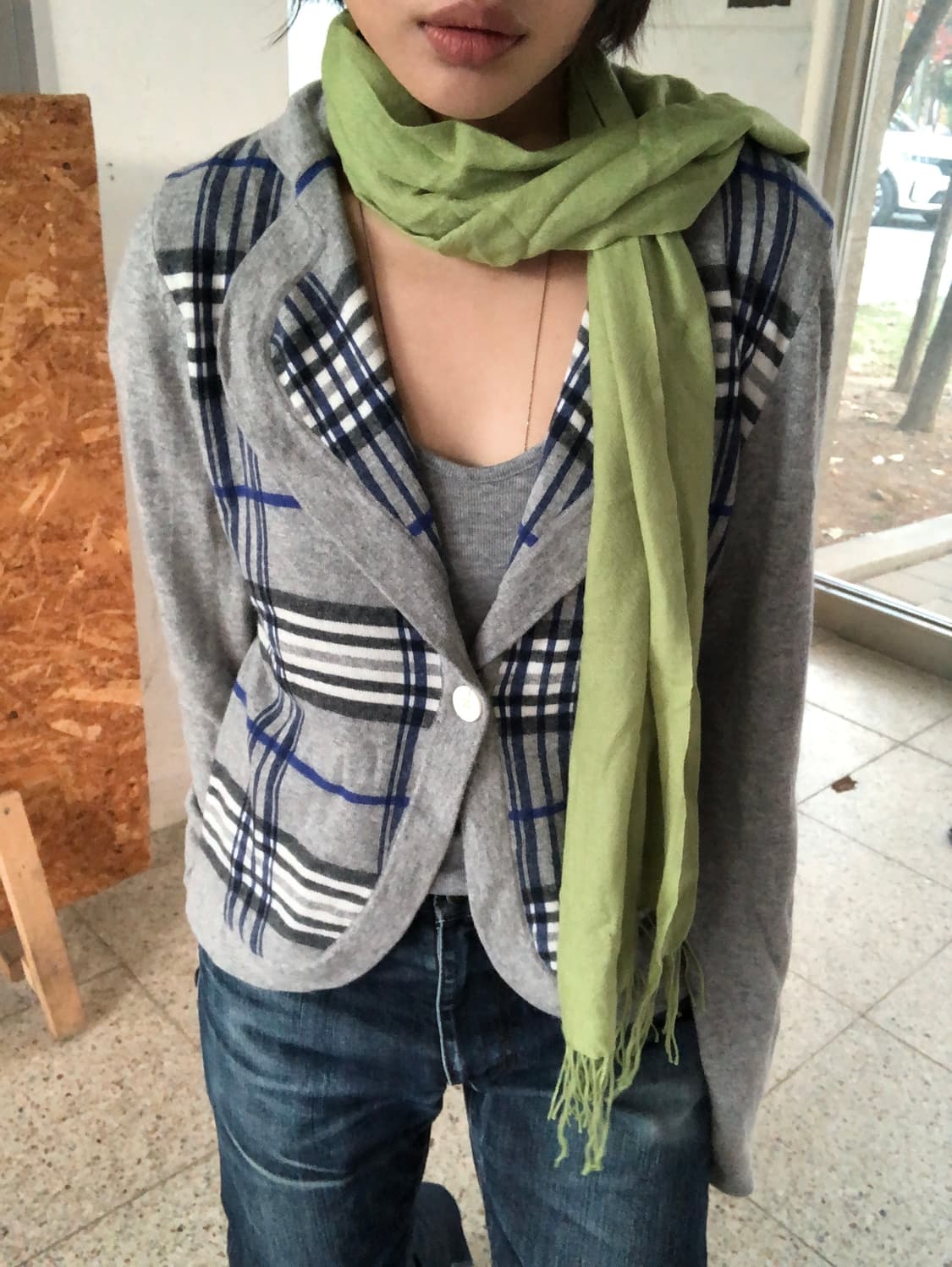 check knit blazer 상품이미지2