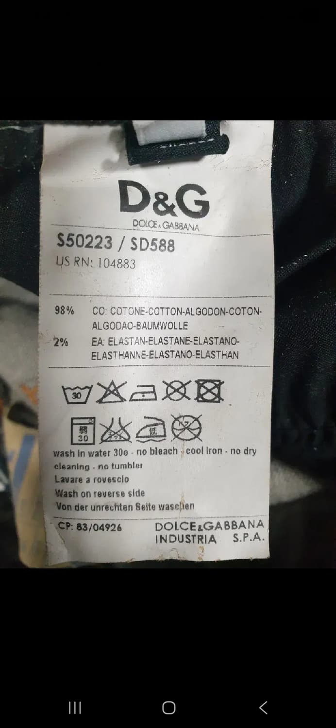 돌체앤가바나 정품. 남자 청바지 싸이즈 30. 상품이미지9