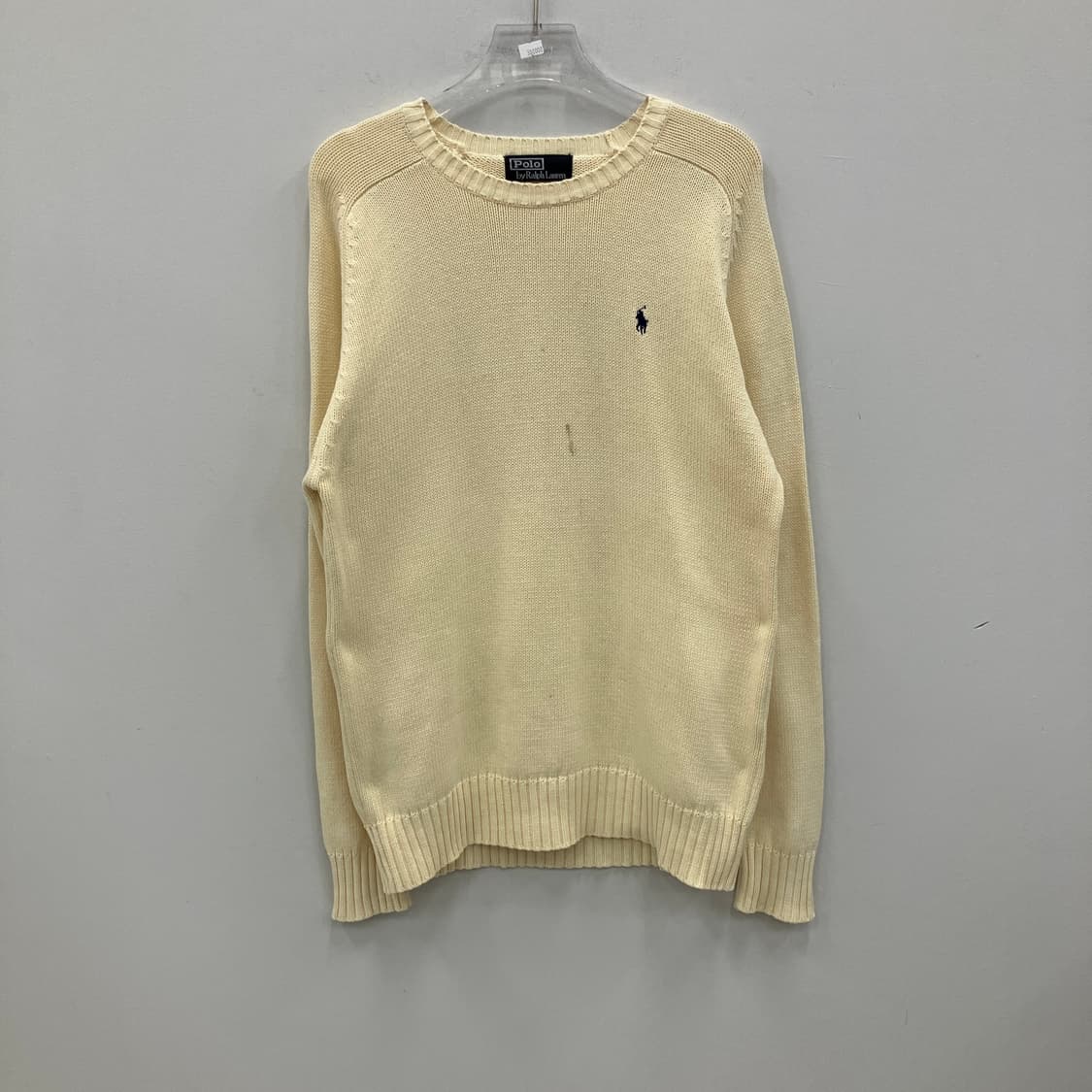 폴로 랄프로렌 코튼 라운드넥 니트 스웨터 상품이미지1