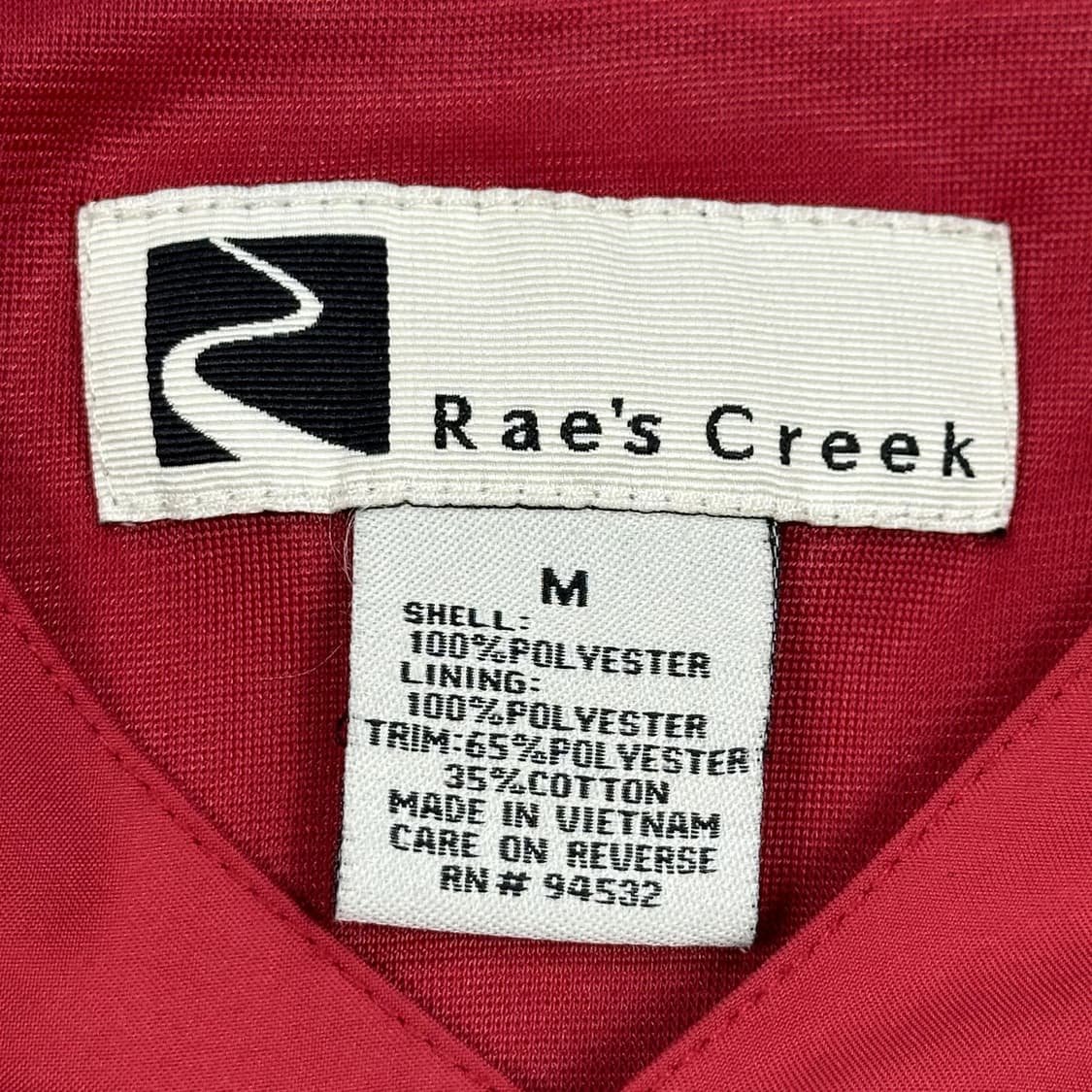 VTG 빈티지 레드 바람막이 웜업 (실측 L) 상품이미지4