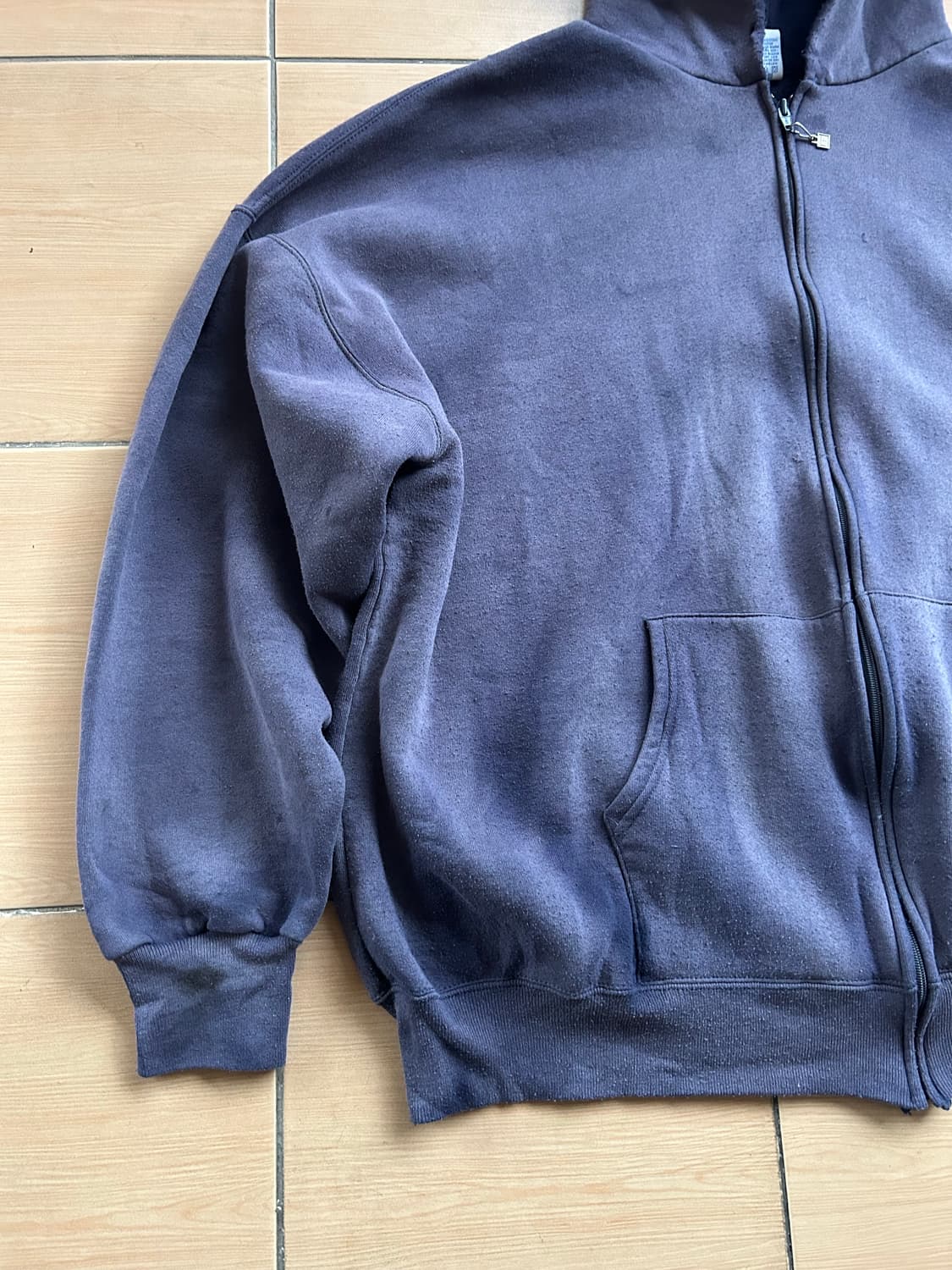 90‘s USA 러셀 썬페이드 후드집업4XL 상품이미지3