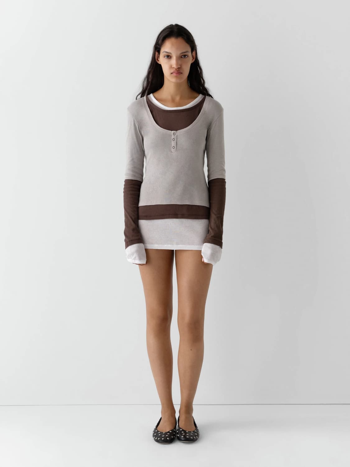 (S,M) 기마구아스 Gemma 제마 드레스/ 브라운 상품이미지2