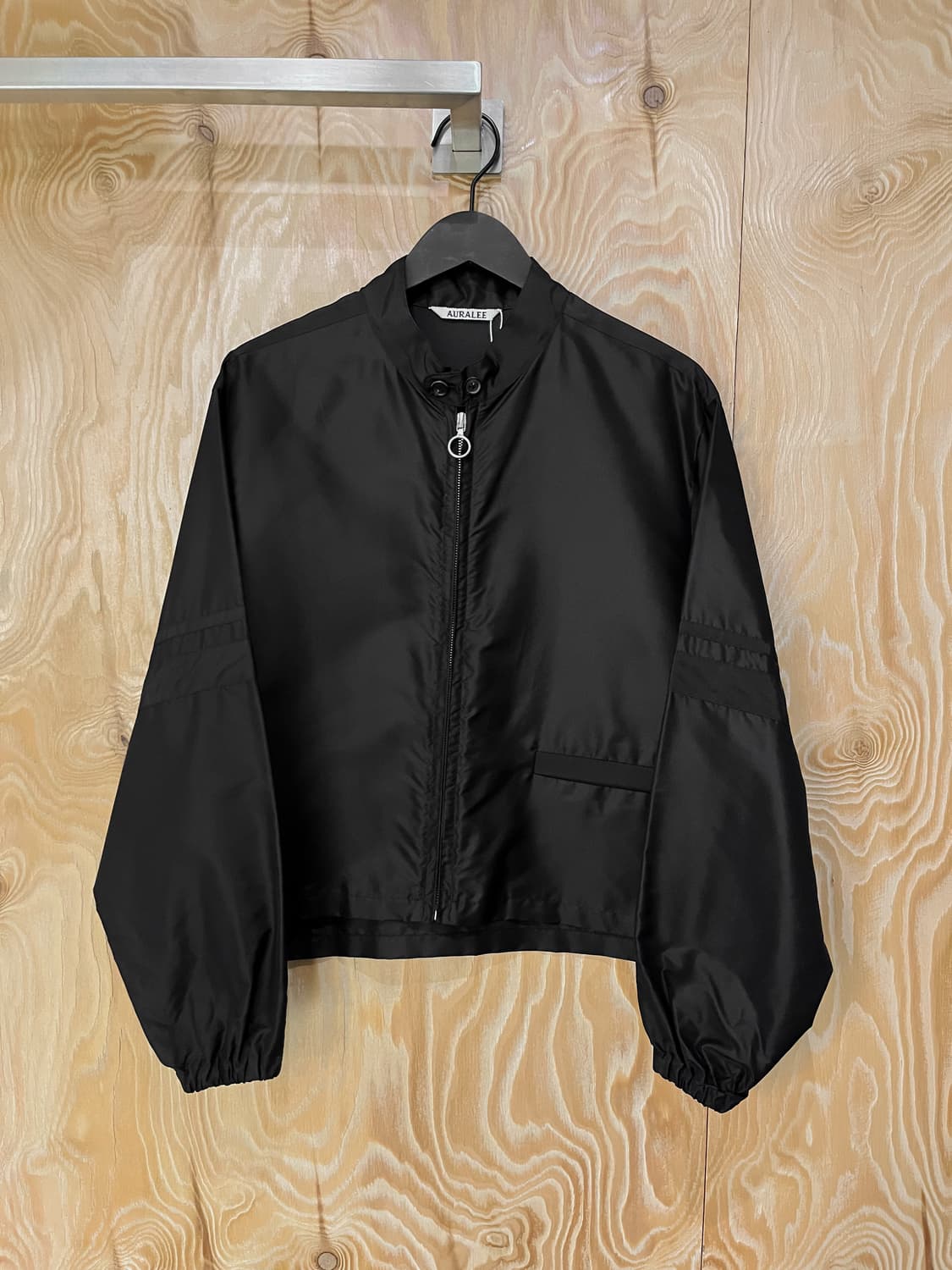 오라리 18f/w 실크 타프타 블루종 상품이미지1