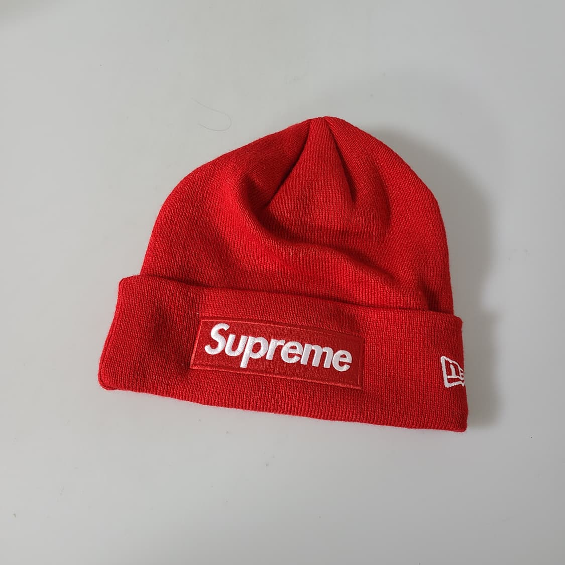 슈프림 X 뉴에라 박스로고 비니 레드 OS 상품이미지3