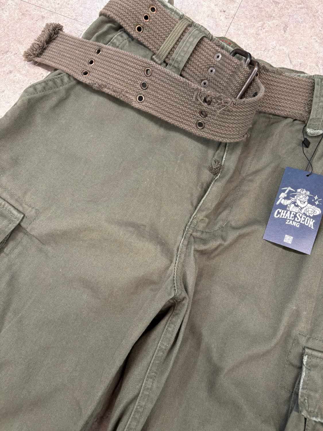 amx&fitch 카키 카고 반바지 #csz212 상품이미지3