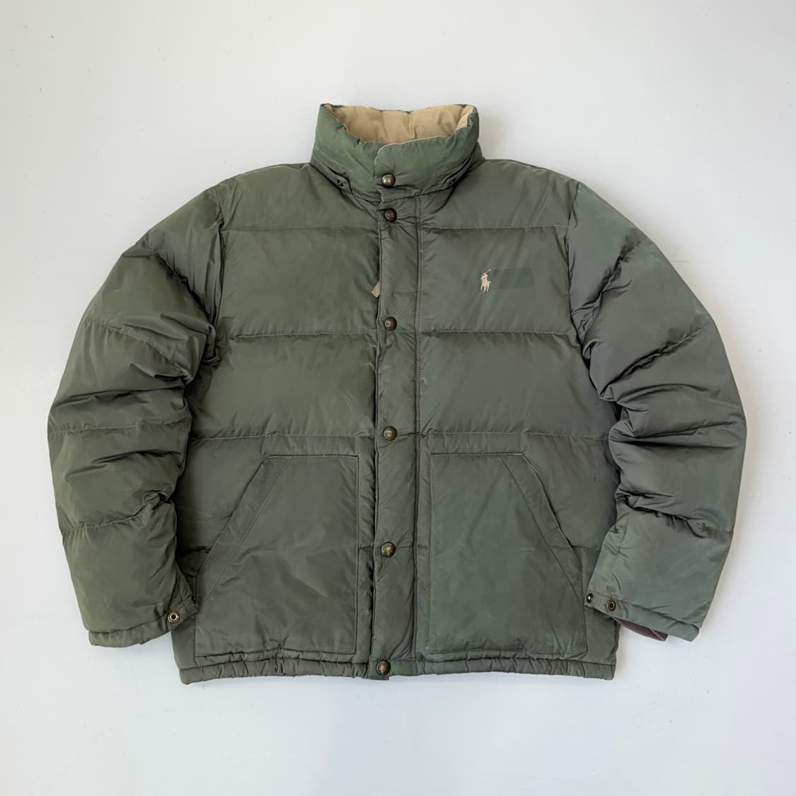 폴로 포니 카키 덕다운 푸퍼 패딩 상품이미지2